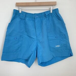 AFTCO M61 Original Fishing Shorts Blue Men 38 Nylon Tactical Utility Gorpcore